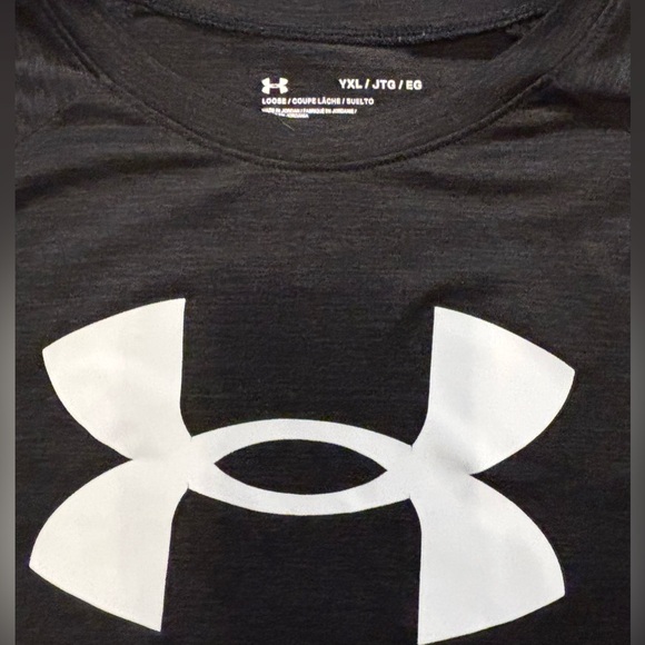 Boys under Armour Dri-Fit Size-YXL; Black & Slate Gray/EUC $15 for both - Picture 4 of 7